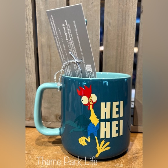 Disney Parks Moana Hei Hei Pua Ceramic Coffee Mug with Spoon NEW - Picture 3 of 3